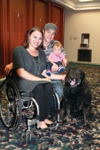 Kristina Rhoades, WC ’08, with husband Jacob, Kamryn Marlee and Chevy, lives in Dawsonville, Ga.