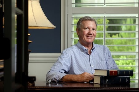 John Means, an Adjunct Faculty member of Brenau University's Kings Bay, GA campus photographed at his St. Marys, GA home. Means teaches the Legal Environment of Business and Contract Management and Ethics course.
