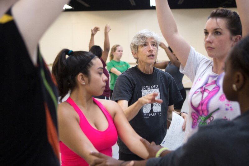 Carol Teitelbaum of the Merce Cunningham Trust visited and taught classes at Brenau for two weeks as part of the Merce Cunningham Experience this year at the University.