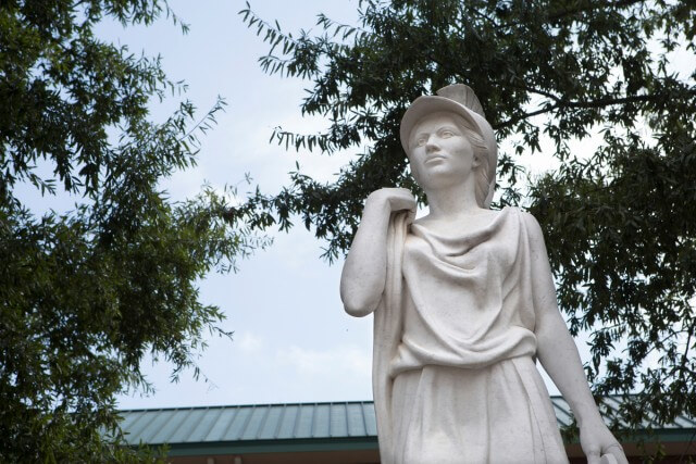 Athena Sculpture by Jean Westmacott at the Classic Center in Athens, Georgia.