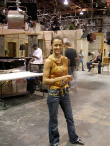 Lerch on the set of Passion.