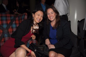 Jing Chen with fellow alumna Jennifer Lewis, WC ’02, at an alumni gathering in New York.