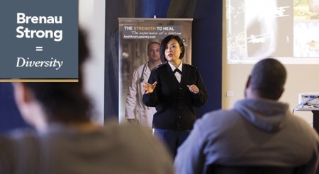 Brenau Strong: Diversity. Yao Yao Zhu took an unusual path for a rising U.S. military medical officer. It went through Brenau, but it started in China.