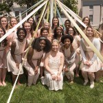 The 2016 May Court poses on Brenau's front lawn. 2016 Alumnae Reunion Weekend