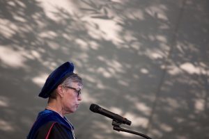 Provost Nancy Krippel speaks during The Women's College commencement on Friday, May 6, 2016, in Gainesville, Ga. (AJ Reynolds/Brenau University)