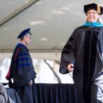 Sara Propes, BU '16, walks across the stage to receive her Occupational Therapy Doctorate degree during the Brenau University Undergraduate and Graduate Commencement on Saturday, May 7, 2016, in Gainesville, Ga. (AJ Reynolds/Brenau University)