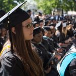 Nicole Alteri-Synan, a psychology graduate, prepares to get her diploma during the Brenau University Undergraduate and Graduate Commencement on Saturday, May 7, 2016, in Gainesville, Ga. (AJ Reynolds/Brenau University)