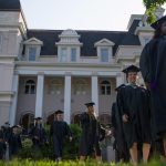 Graduates take part in the processional during the Brenau University Undergraduate and Graduate Commencement on Saturday, May 7, 2016, in Gainesville, Ga. (AJ Reynolds/Brenau University)