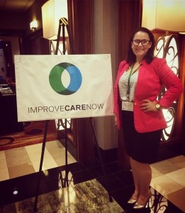 Abigail Sandifer, a sophomore health sciences major from Stapleton, Ga., at the ImproveCareNow National Conference in Chicago. (Courtesy Abigail Sandifer)