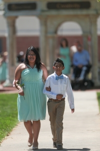Kendy Manzano and her younger brother during the 2017 Alumnae Reunion Weekend at Brenau University, Saturday, April 08, 2017. (Photo/ John Roark for Brenau University)
