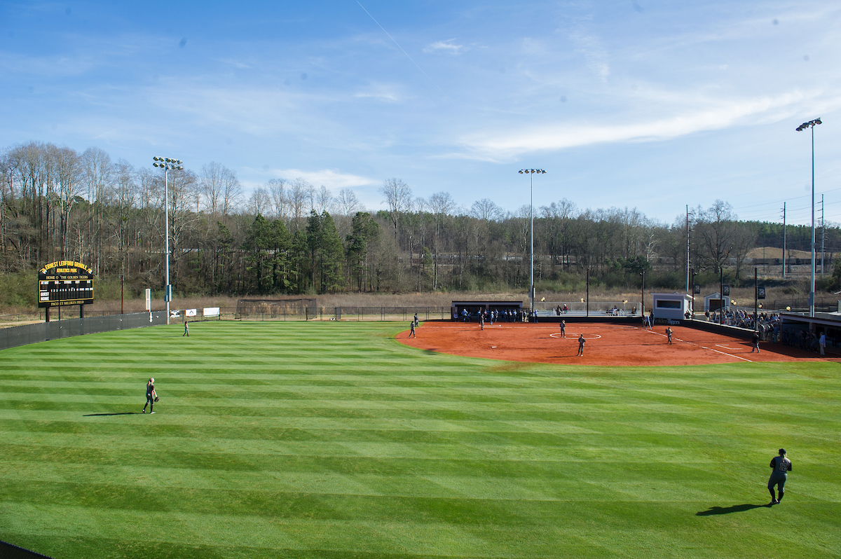 The opening double header at the Pacolet Milliken Field at the Ernest Ledford Grindle Athletics Complex between the Brenau Golden Tigers and Talladega College. (AJ Reynolds/Brenau University)