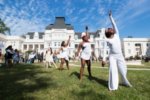 Brenau dancers perform during the homecoming celebrations at Brenau University. (AJ Reynolds/Brenau University)