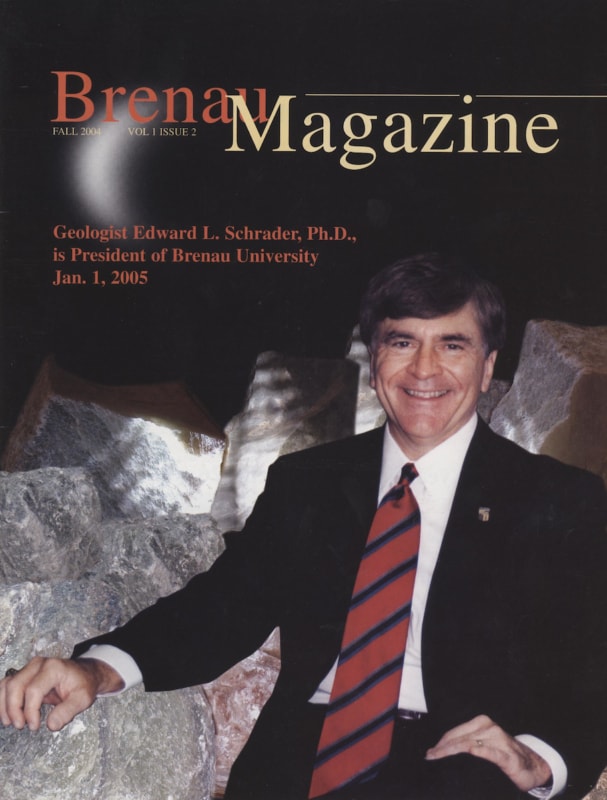 Schrader on the cover of 'Brenau Magazine,' now 'Brenau Window,' in 2005.