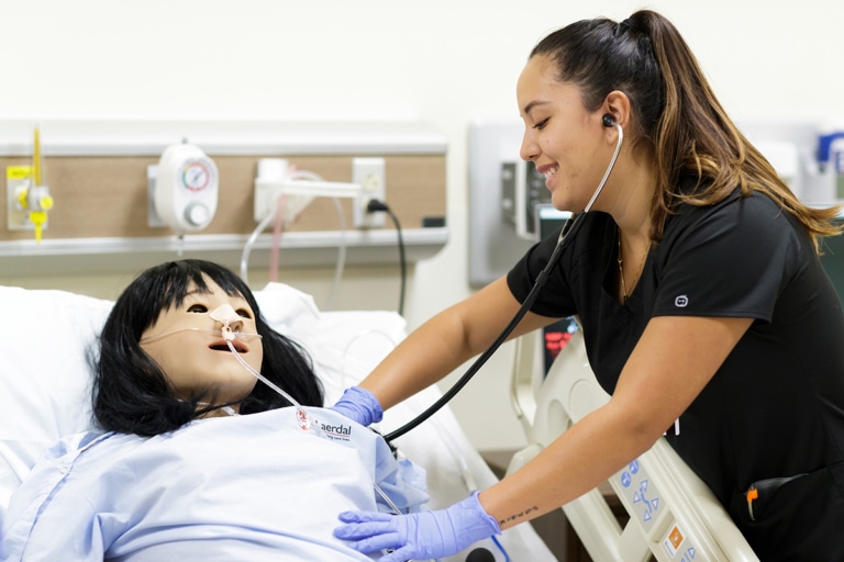 Nursing simulation lab completed at Norcross campus Brenau Window